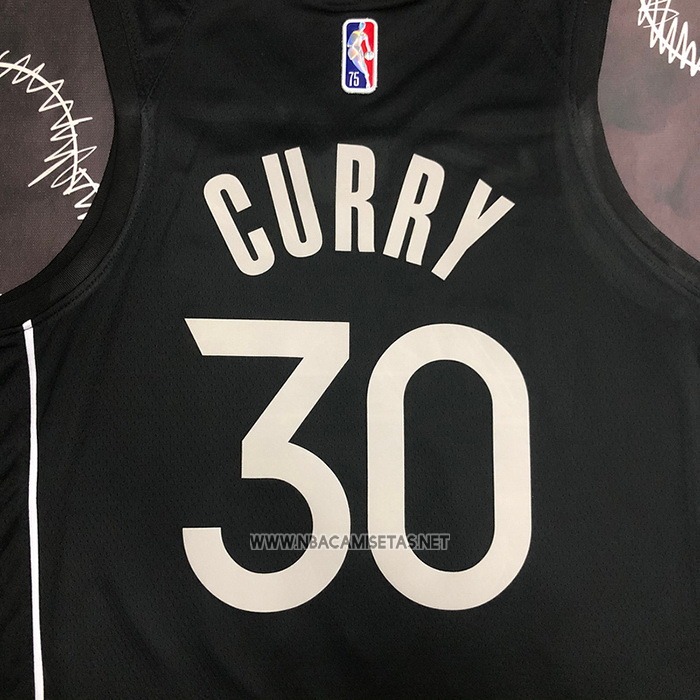 Camiseta Golden State Warriors Stephen Curry NO 30 Select Series 2022 Negro